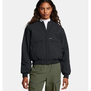 Under Armour Expanse Fleece Lined Bomber Jacket Black Large $130‎